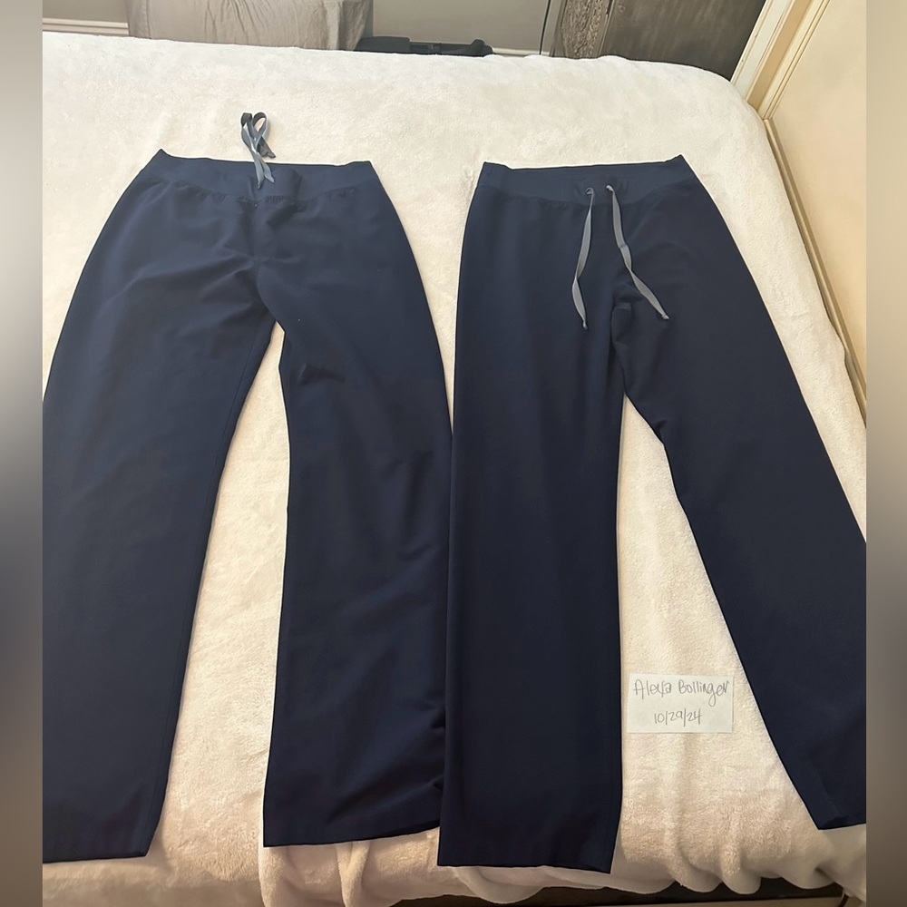 1 pair women's Navy Livingston™ High Waisted - Tall Basic Scrub Pants - L / Tall